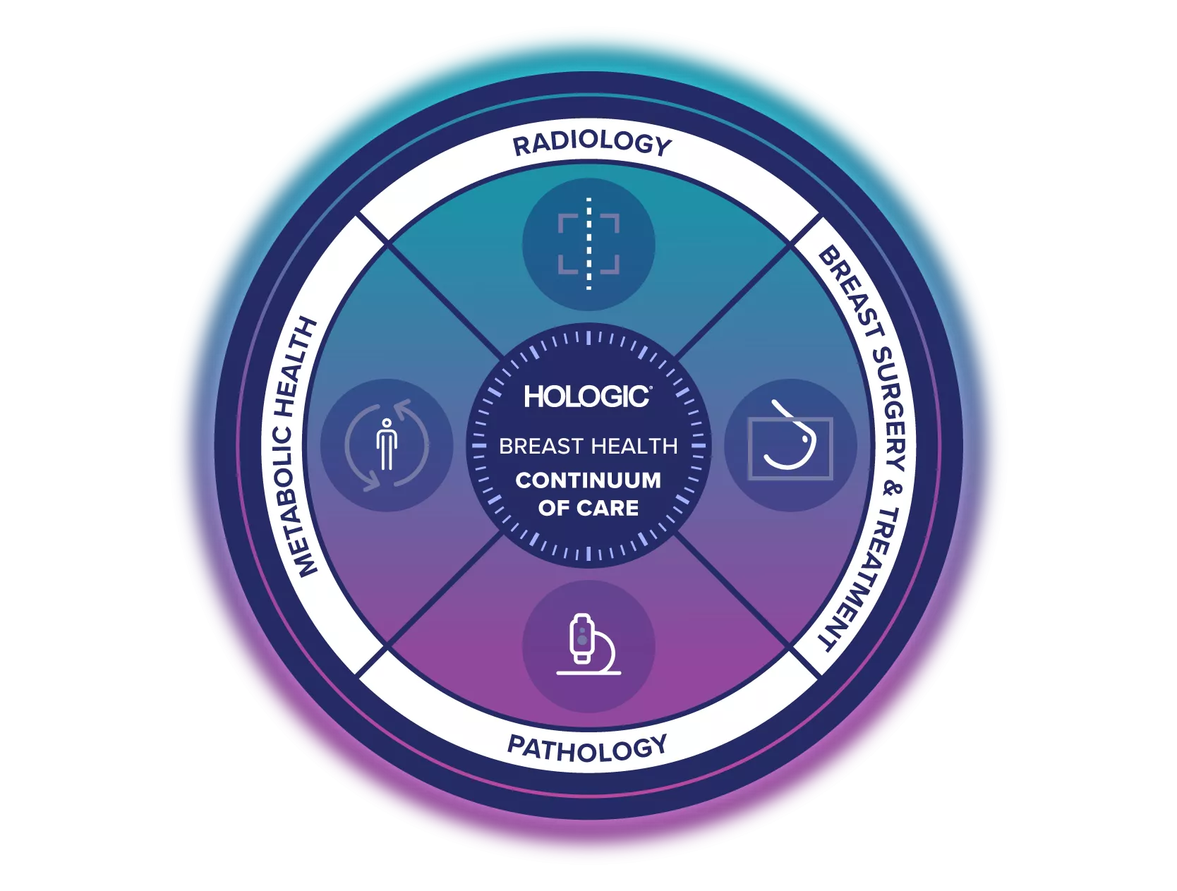 Illustration of Hologic Breast Health Continuum of Care